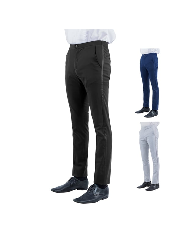 Men’s Tailored Fit Tuxedo Pants Separates, Made for Custom Tuxedo Sizing