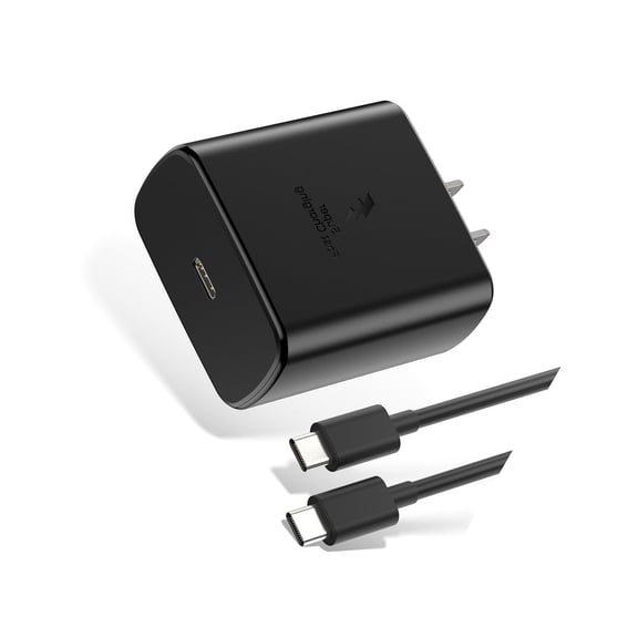ZeHangTec 45W USB C Charger with 6.6 ft 100W Cable, PD PPS 3.3-20V Block, Compatible with Samsung Galaxy S25 S24 and Tab S9, Black