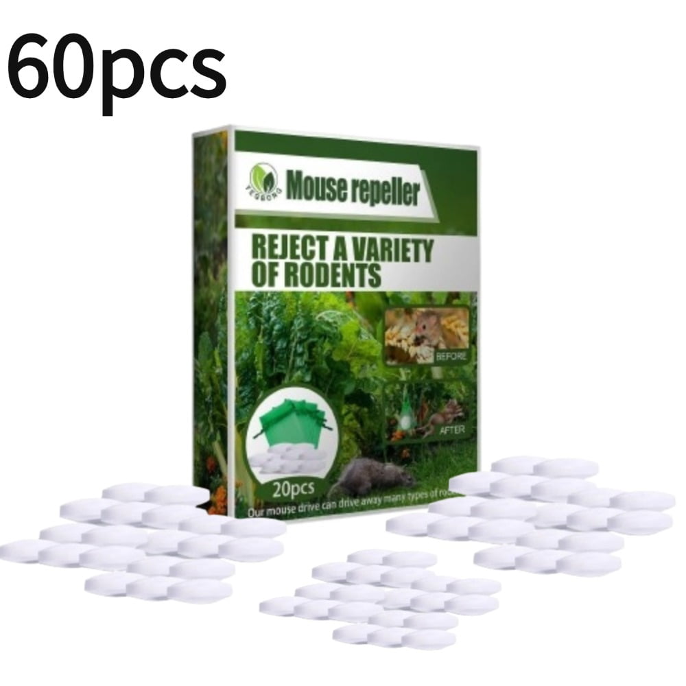 ZeXiYan 60 Pack Rodent Repellent Balls Natural Peppermint Oil Formula