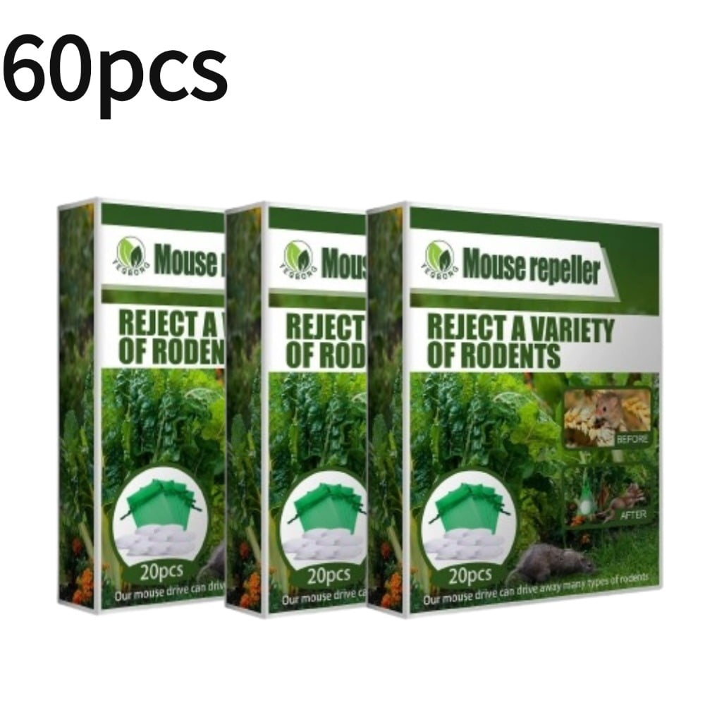 ZeXiYan Pet & Family Safe 60Count Peppermint Oil Rodent Deterrent for