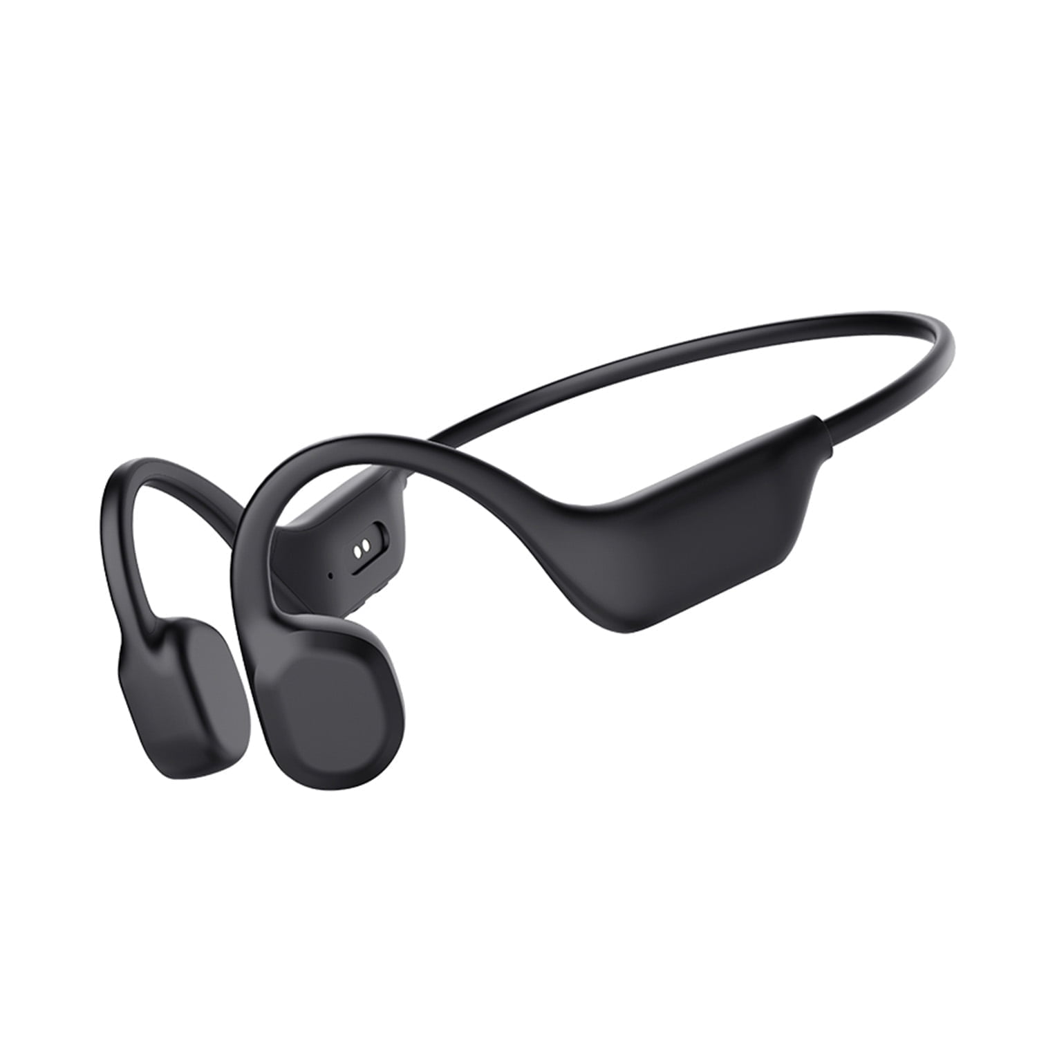 MEEGEEM Bone Conduction Headphones, 2025 Upgrade Bluetooth 5.4 Open Ear Headphones, 10H Playtimes Bone Conduction Earbuds with Mic, IP5 Sweatproof Earphones for Workout, Hiking, Black