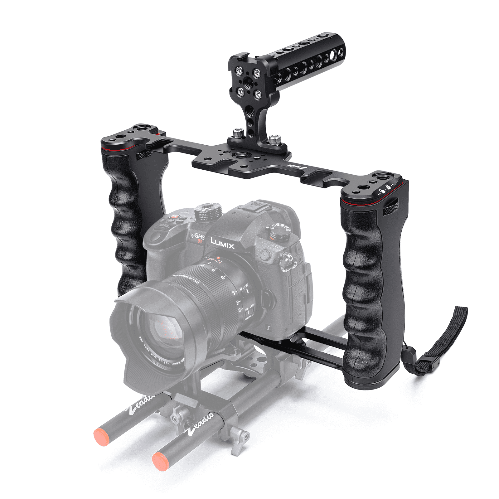 Zeadio Camera Stabilizer Rig Cage with Top Handle and Arca-Type Base ...