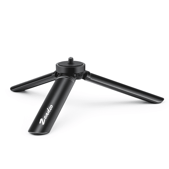 Zeadio Compact Metal Mini Tripod, Lightweight Tabletop Stand for Gimbal Stabilizers and Cameras