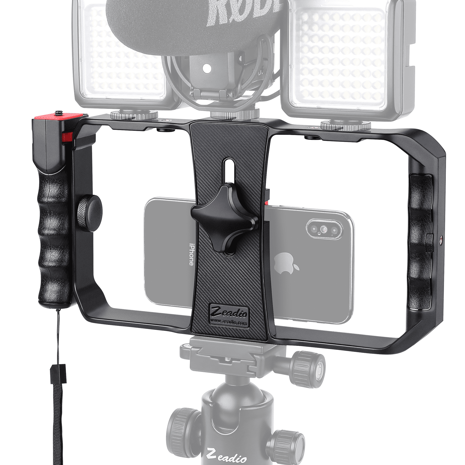 Zeadio Smartphone Video Cage Rig, Filmmaking Vlogging Case, Phone