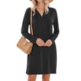 thumbnail image 1 of Zeagoo Casual Dress Ethnic Dress Shift Dress Mini Long Sleeve Floral Spring A Line, 1 of 6