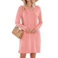 thumbnail image 1 of Zeagoo Casual Dress Ethnic Dress Shift Dress Mini Long Sleeve Floral Spring A Line, 1 of 6