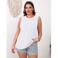 thumbnail image 1 of Zeagoo Crew Neck Tank Top Women 2025 Summer Loose Fit Tunic Tops Dressy Tanks Basic Sleeveless Shirt, 1 of 5