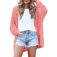 thumbnail image 1 of Zeagoo Crochet Cardigan Spring Lightweight Open Front Long Sleeve Knit Cardigans for Women, 1 of 7