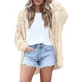 thumbnail image 1 of Zeagoo Crochet Cardigan Spring Lightweight Open Front Long Sleeve Knit Cardigans for Women, 1 of 7