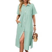 Shirt Dresses in Womens Dresses - Walmart.com