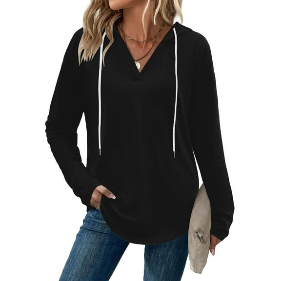 Zeagoo Hoodies for Women Fall Clothes 2025 Trendy Lightweight Long Sleeve Hooded Tops