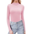 thumbnail image 1 of Zeagoo Mock Neck Tops for Women Dressy Casual Fall Long Sleeve Shirts Winter Undershirts Lightweight Slim Fit Clothes, 1 of 6
