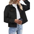 thumbnail image 1 of Zeagoo Shacket Women Cropped Flannel Plaid Button Down Jacket Houndstooth Casual Fall Fashion Coats, 1 of 6