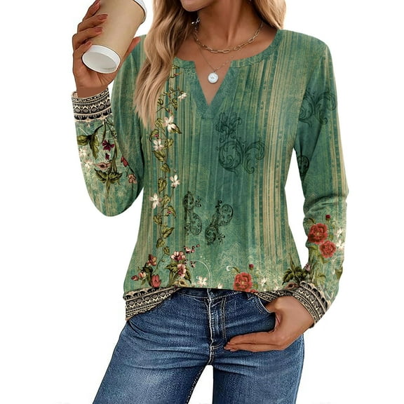 Zeagoo Shirts for Women 2025 Trendy Long Sleeve Tops Pleated Boho Blouses Business Casual Work Tunic Tee Tshirts