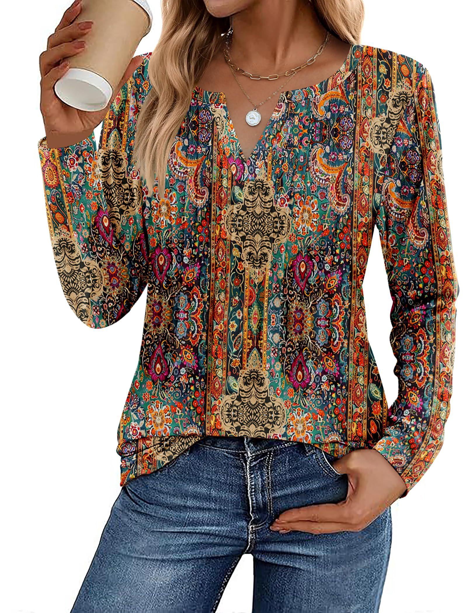 T-Shirts Femmes Zeagoo Manches Courtes Col V Plissés - Tops Décontractés Été Basic Tuniques S-XXL