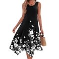 thumbnail image 1 of Zeagoo Sleeveless Dress for Women Casual Tank Midi Dress Crew Neck Flowy Dress Aline Tshirt Dress Ethnic Dress Cruise Dress Beach Sundress, 1 of 6