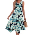 thumbnail image 1 of Zeagoo Sleeveless Dress for Women Casual Tank Midi Dress Crew Neck Flowy Dress Aline Tshirt Dress Ethnic Dress Cruise Dress Beach Sundress, 1 of 6