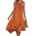 thumbnail image 1 of Zeagoo Sleeveless Dress for Women Casual Tank Midi Dress Crew Neck Flowy Dress Aline Tshirt Dress Ethnic Dress Cruise Dress Beach Sundress, 1 of 6