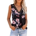 thumbnail image 1 of Zeagoo Sleeveless Shirts for Women V Neck Lace Tank Top Dressy Casual Loose Spring and Summer Camisole Tops, 1 of 5