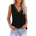 thumbnail image 1 of Zeagoo Sleeveless Shirts for Women V Neck Lace Tank Top Dressy Casual Loose Spring and Summer Camisole Tops, 1 of 5