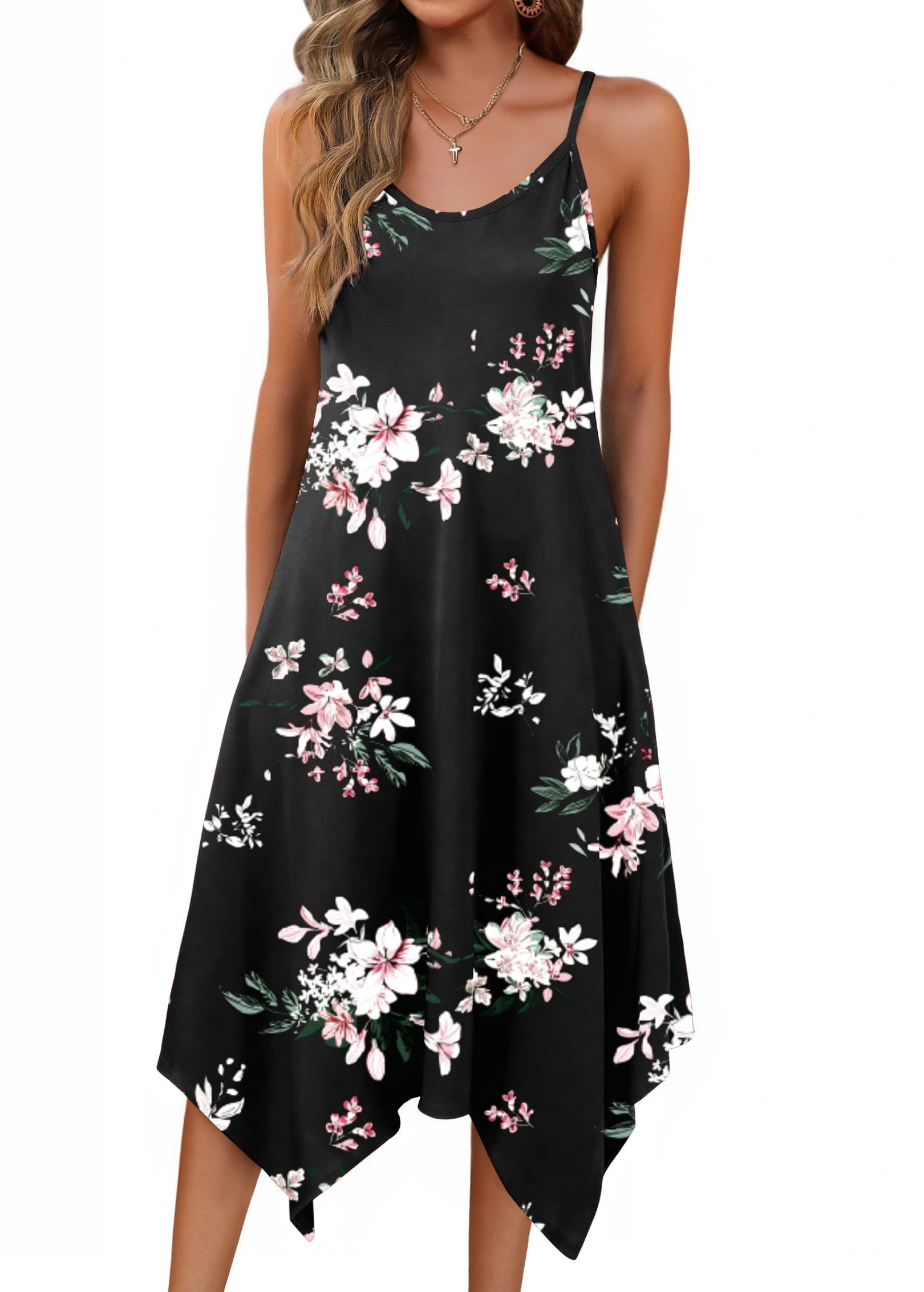 Zeagoo Summer Dresses Spring Dress for Women Midi Dress Swimwear Cover ...