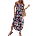 thumbnail image 1 of Zeagoo Summer Dresses for Women Casual Spaghetti Strap V Neck Sleeveless Dresses with Pocket, 1 of 6