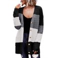 thumbnail image 1 of Zeagoo Women' Cardigans Long Sleeveless Sweater Button Down Open Front Colorblock Clothes, 1 of 5