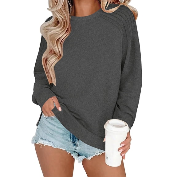 Zeagoo Women Cotton Tops Long Sleeve T Shirts Tunic 2025 Ladies Dressy Blouse Casual Shirts for Fall Winter