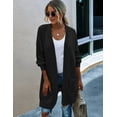 thumbnail image 1 of Zeagoo Women's 2025 Fall Long Batwing Sleeve Open Front Chunky Knit Cardigan Sweater, 1 of 5