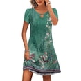 thumbnail image 1 of Zeagoo Women's Casual A-Line Dress with Pockets Summer Beach Floral Tshirt Dress Short Sleeve Dress Flowy Sundresses, 1 of 6