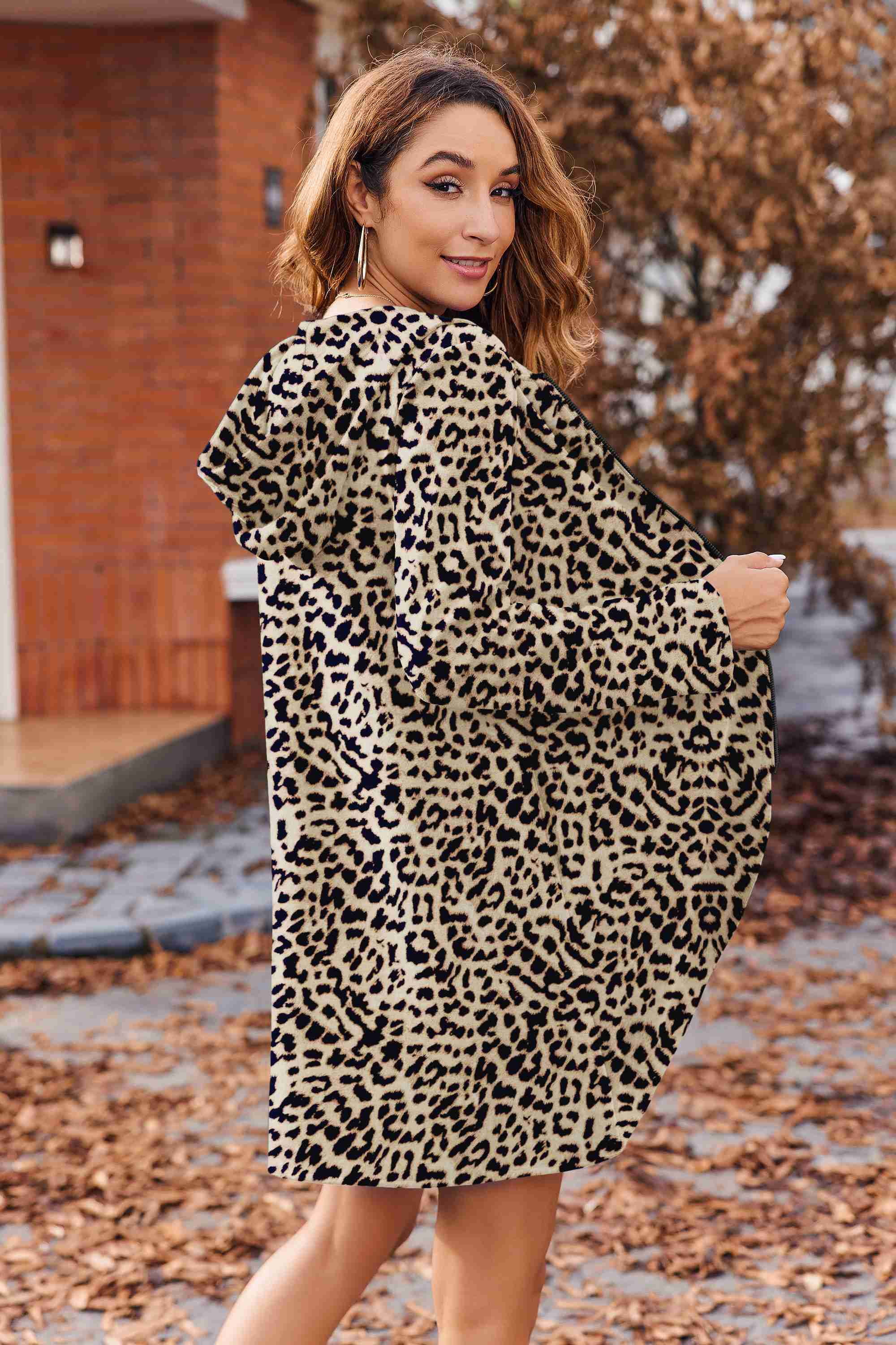 Oversized Fleece Jacket Zeagoo Zip Up Hoodie For Women – Long