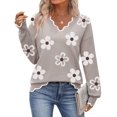 thumbnail image 1 of Zeagoo Women's Fall Sweater Casual Long Sleeve Lightweight Ribbed Knit Pullover Sweaters Dressy Casual Tops, 1 of 6