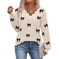 thumbnail image 1 of Zeagoo Women's Fall Sweater Casual Long Sleeve Lightweight Ribbed Knit Pullover Sweaters Dressy Casual Tops, 1 of 6