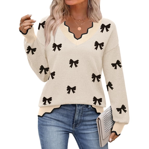 Zeagoo Women's Fall Sweater Casual Long Sleeve Lightweight Ribbed Knit Pullover Sweaters Dressy Casual Tops