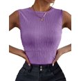 thumbnail image 1 of Zeagoo Women's High Neck Tank Top Casual Business Slim Fitted Ribbed Basic Tank Tops Summer Sleeveless Shirts, 1 of 5