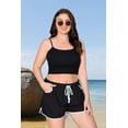 thumbnail image 1 of Zeagoo Women's Plus Size Swim Shorts Quick Dry Beach Boardshorts Swimwear Bottom Trunks with Pockets, 1 of 5
