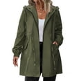 thumbnail image 1 of Zeagoo Women's Rain Jacket Plus Size Long Raincoat Lightweight Hooded Windbreaker Waterproof Jackets with Pockets, 1 of 7