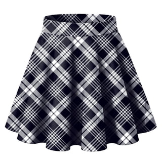 Zeagoo Women's Skirt Casual Mini Skater Skirt Stretchy High Waist Flared Pleated A Line Basic Versatile Skirt