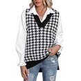 thumbnail image 1 of Zeagoo Women's Sweater Vest Chic Sleeveless V Neck Oversized Pullover Knitted Tops Fall Sweater, 1 of 6