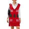 thumbnail image 1 of Zeagoo Women's Sweater Vest Dress Oversized Sleeveless V-Neck Casual Pullover Sweater Fall Winter Knit Slit Short Dress, 1 of 6