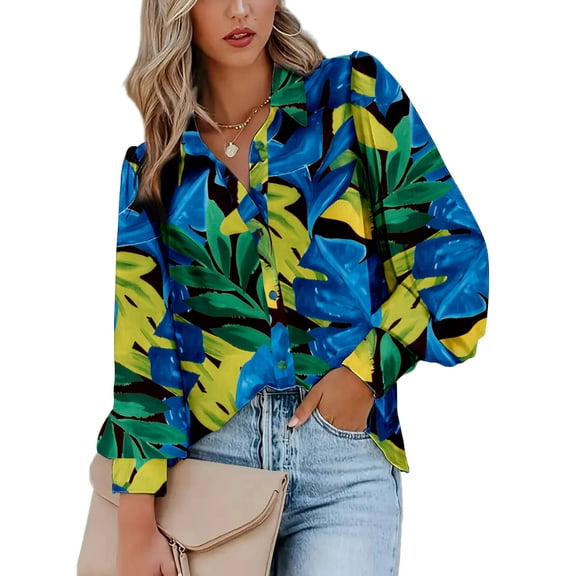 Zeagoo Womens Blouses Dressy Casual Spring Stripe Long Sleeve Shirts Button Down Tops Fashion