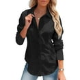 thumbnail image 1 of Zeagoo Womens Button Down Shirt Long Sleeve Button up Dress Shirts Collared Solid Business Slim Fitting Work Blouse, 1 of 7