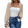 thumbnail image 1 of Zeagoo Womens Cardigan Casual Shrugs Lightweight Long Sleeve Soft Drape Open Front Knitted Bolero for Dresses, 1 of 7