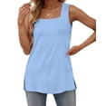 thumbnail image 1 of Zeagoo Womens Casual Tank Top Basic Solid Flowy Tank Tops Square Neck Sleeveless Lightweight Summer Tops, 1 of 6