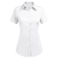 thumbnail image 1 of Zeagoo Womens Cotton Button Down Fitted Button Up Server Uniform Shirt, 1 of 7