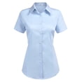 thumbnail image 1 of Zeagoo Womens Cotton Button Down Fitted Button Up Server Uniform Shirt, 1 of 7