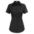 thumbnail image 1 of Zeagoo Womens Cotton Button Down Fitted Button Up Server Uniform Shirt, 1 of 7