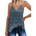 thumbnail image 1 of Zeagoo Womens Dressy Tops V-Neck Chiffon Spaghetti Strap Tank Top Long Sexy Flowy Summer Sleeveless Tops, 1 of 5
