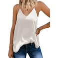 thumbnail image 1 of Zeagoo Womens Dressy Tops V-Neck Chiffon Spaghetti Strap Tank Top Long Sexy Flowy Summer Sleeveless Tops, 1 of 6