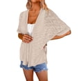 thumbnail image 1 of Zeagoo Womens Lightweight Cardigan Short Sleeve Cardigans Open Front Beach Coverup, 1 of 8